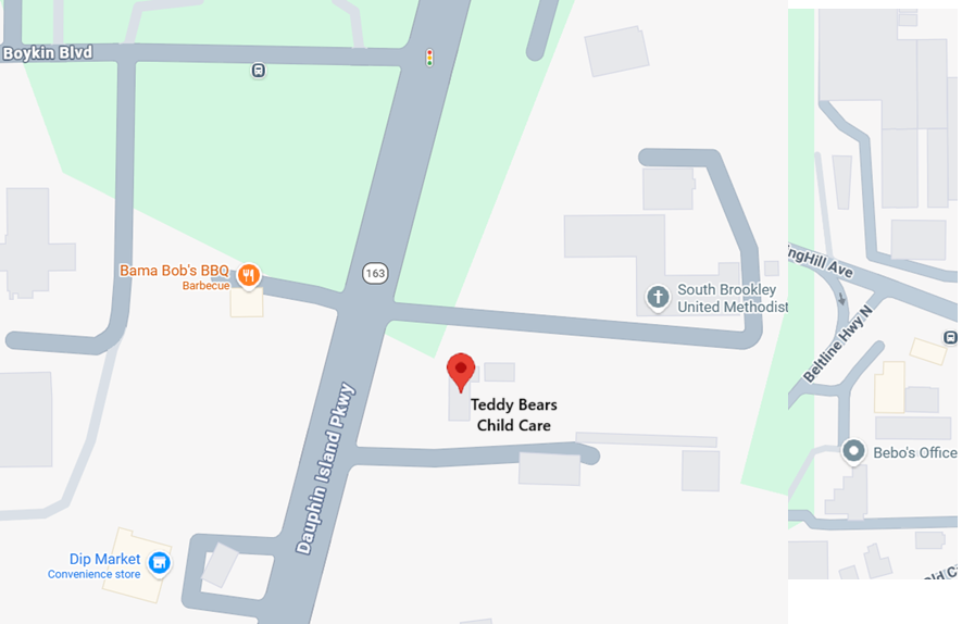 Teddy Bears Child Care map